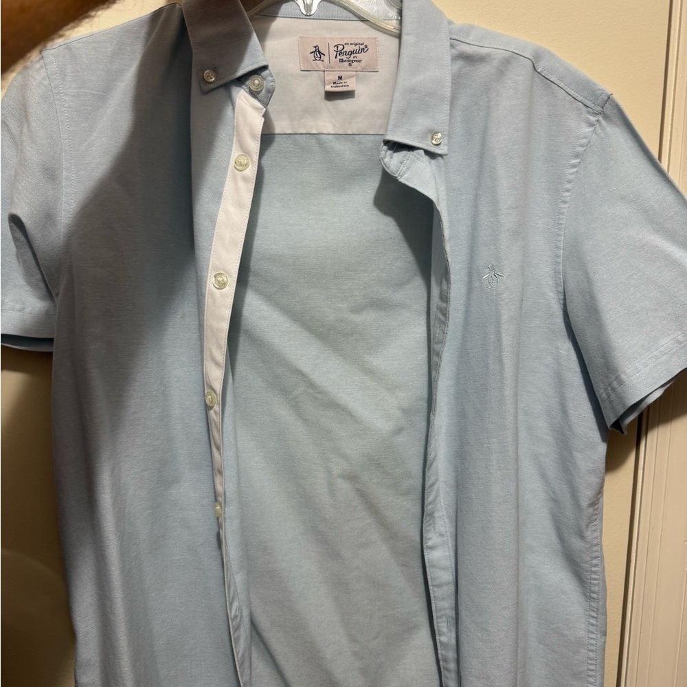 Original Penguin Blue Casual Button Down Shirt